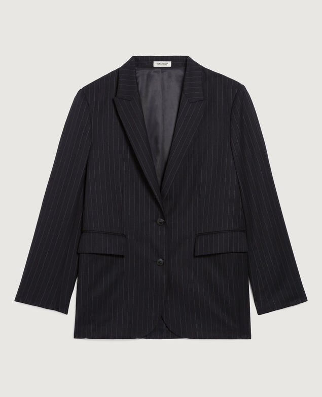 Wool blazer K690 st navy