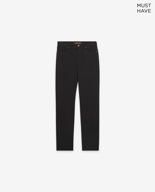 Soft touch cigarette fit jeans Noir
