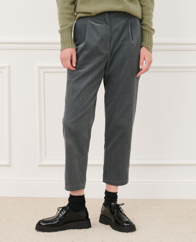 Corduroy trousers 8817 58 darkgreen