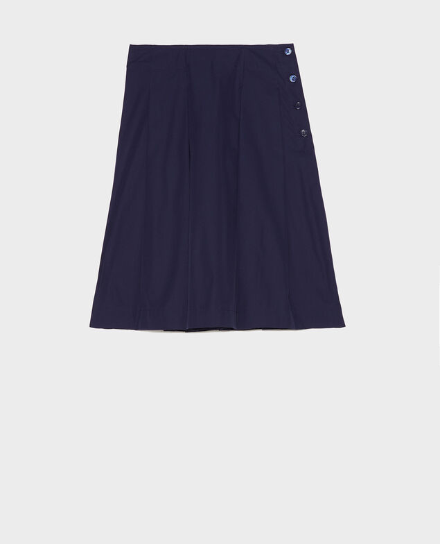 Cotton skirt Maritime blue