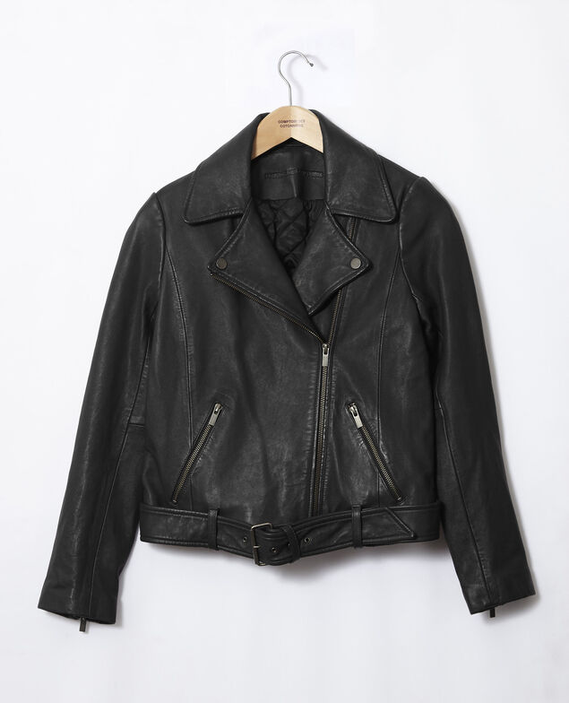 Timeless leather jacket  Black