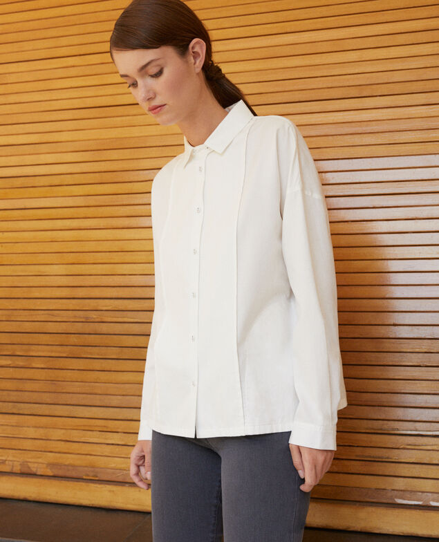 Straight-cut shirt White
