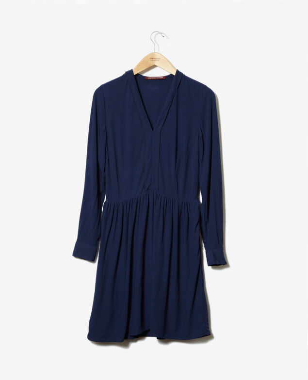 V-neck dress Blue