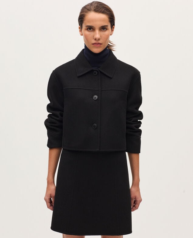 Double-faced jacket H091 black beauty