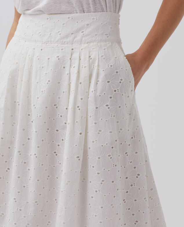 Broderie anglaise maxi dress H003 white