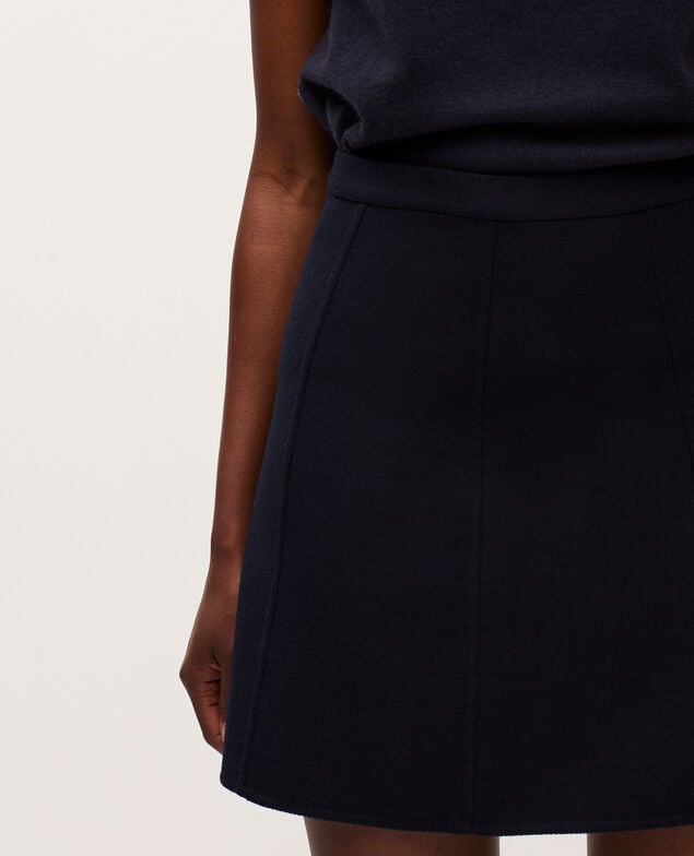Double-faced mini skirt H695 night sky