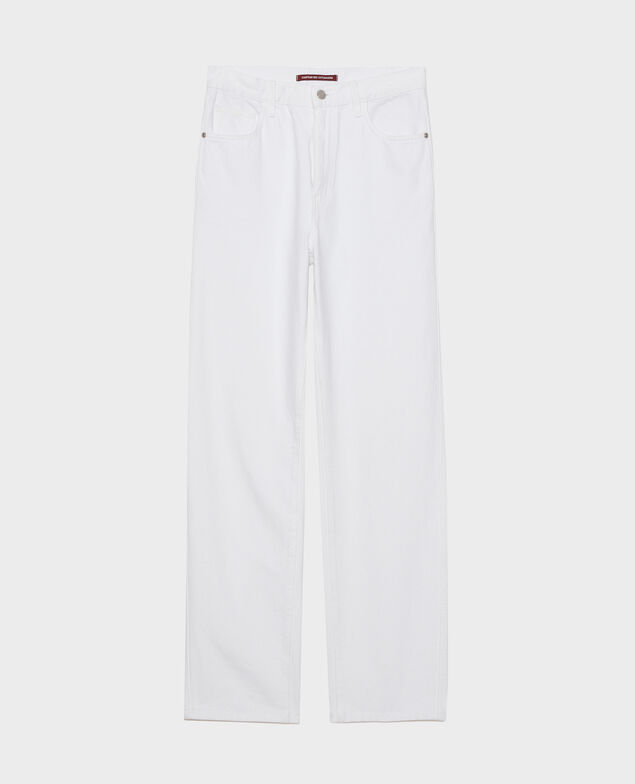 REGULAR - High-waist white jeans Optical white