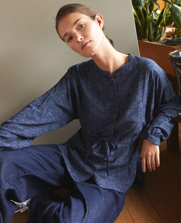 Loose blouse Blue