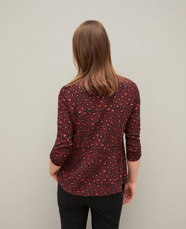 Frilly blouse Brown