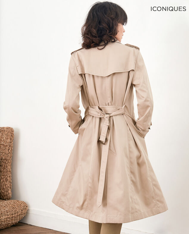 Iconic fit Trench coat Tan