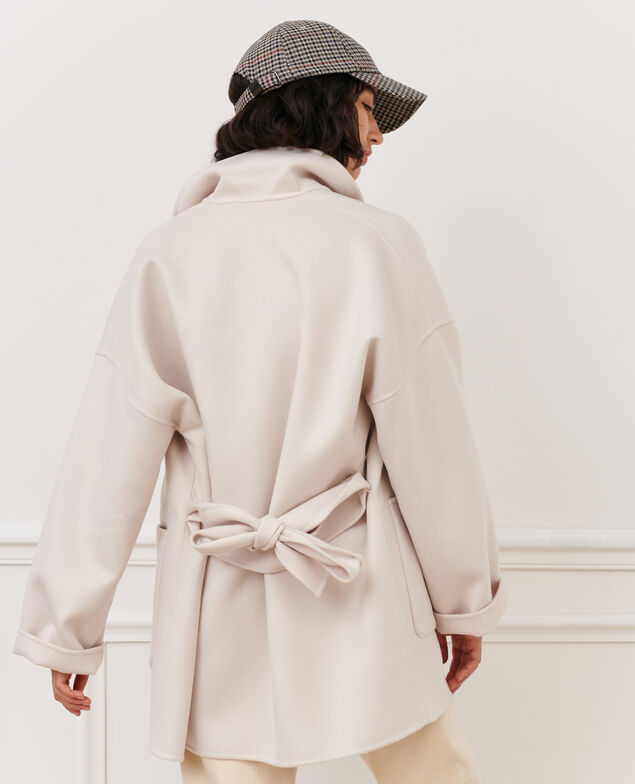 Double-sided wool and cashmere coat 6000c rainy day
