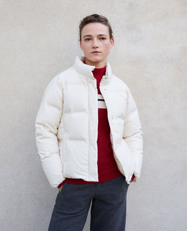 Cosy quilted down jacket  White