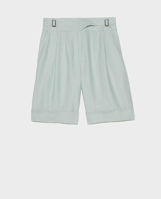 Linen shorts Blue haze