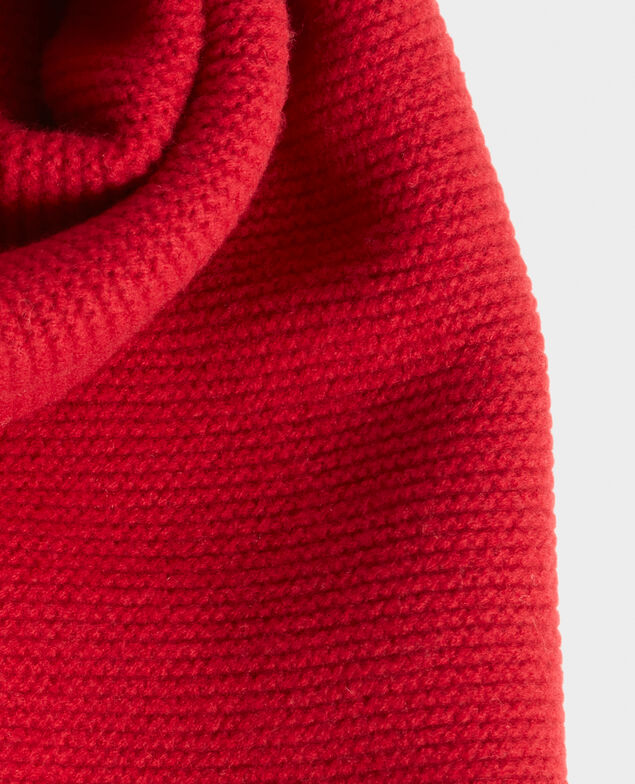 Knitted wool scarf Royale red