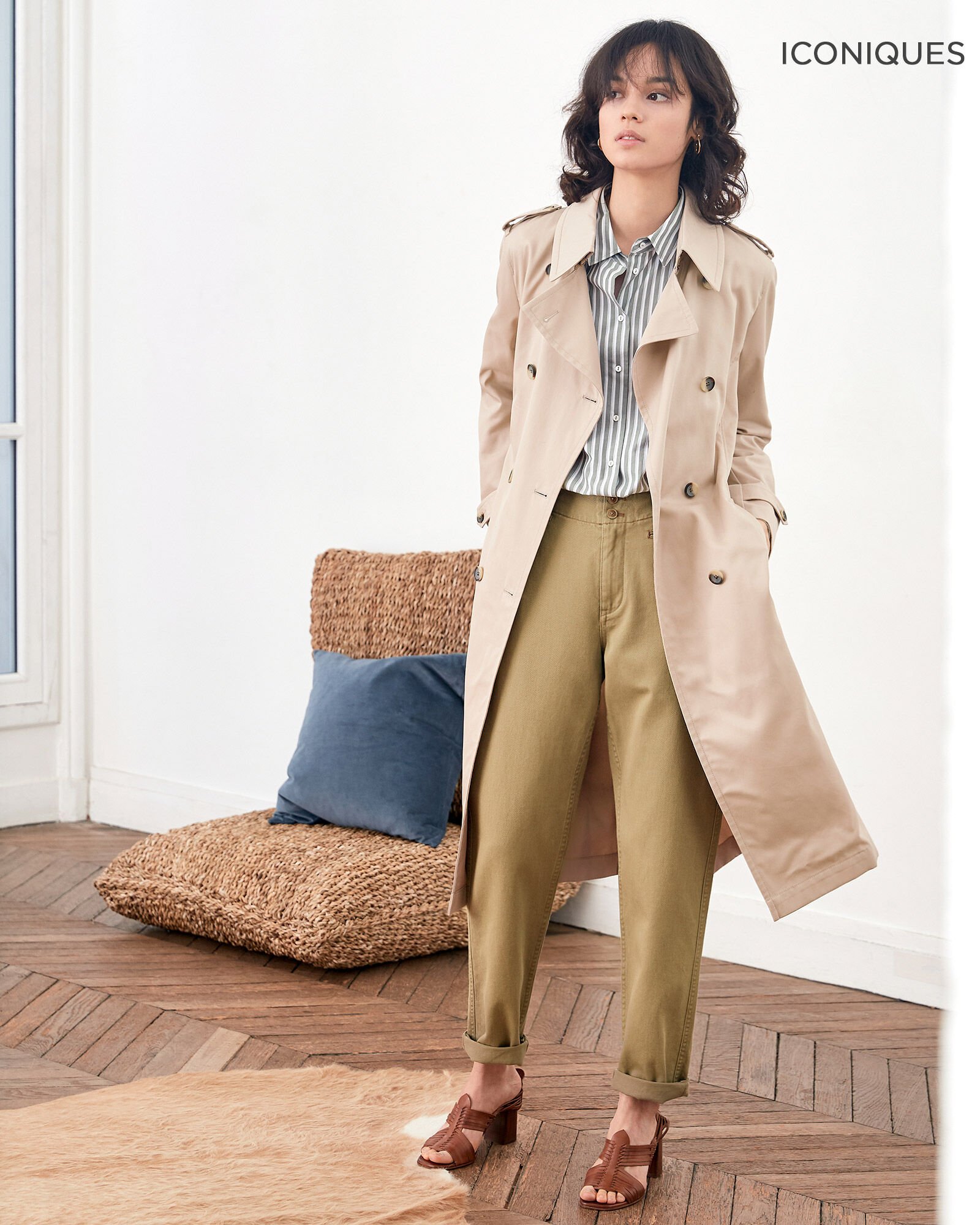 Iconic fit Trench coat tan - Comptoir des Cotonniers