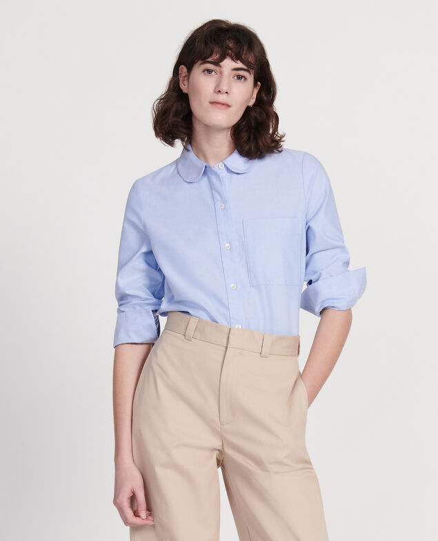 Cotton shirt  Chambray blue