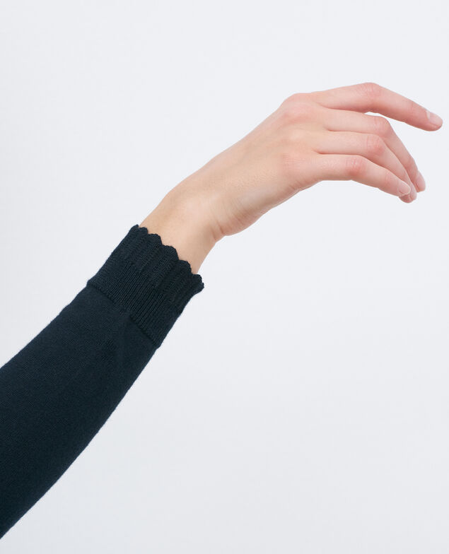 Cotton and silk jumper Black beauty
