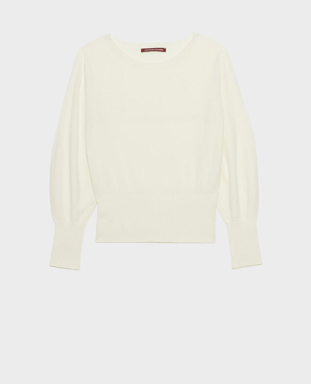 Fine cashmere boatneck jumper Jet stream