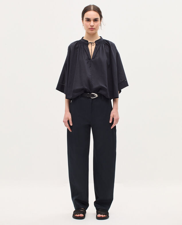 Barrel leg trousers K080 vulcan gray