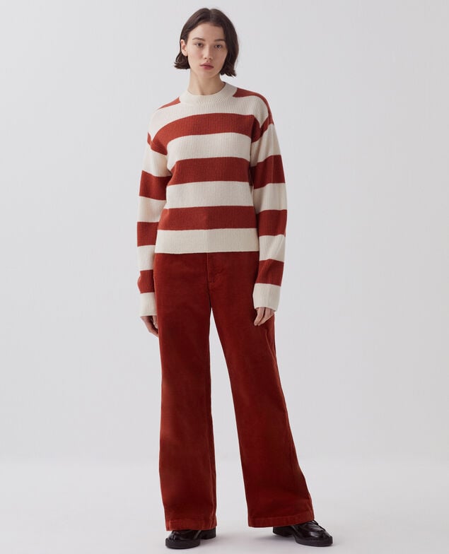 Corduroy trousers U270 orange