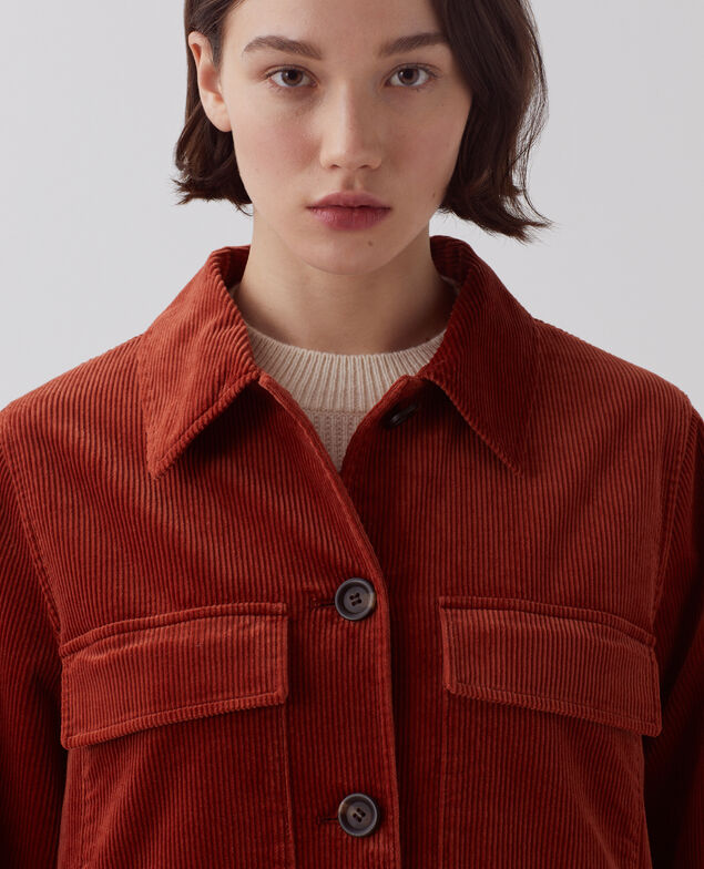 Corduroy jacket U270 orange