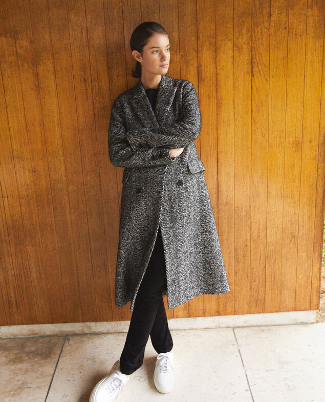 Timeless tailored coat Black