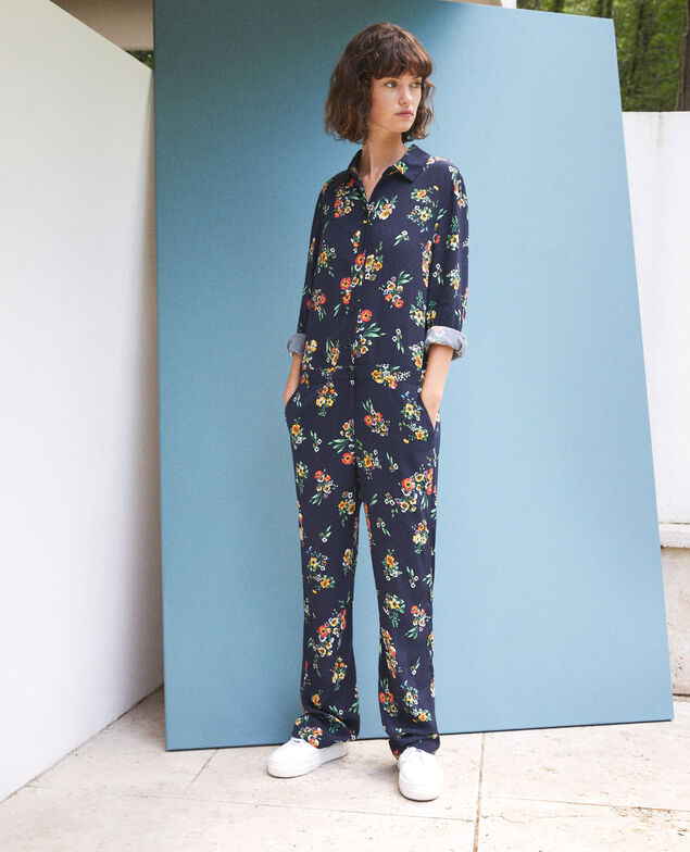 Shirt jumpsuit Blue