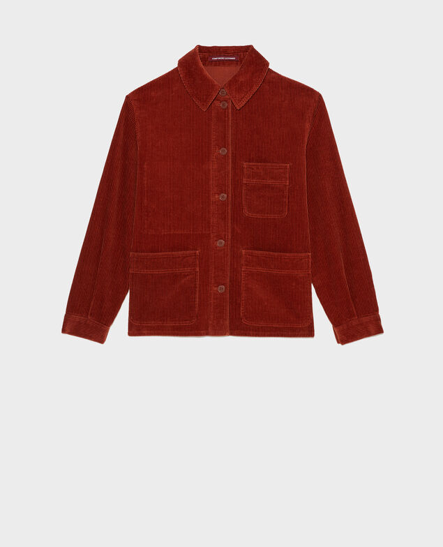  Corduroy work jacket Brandy brown
