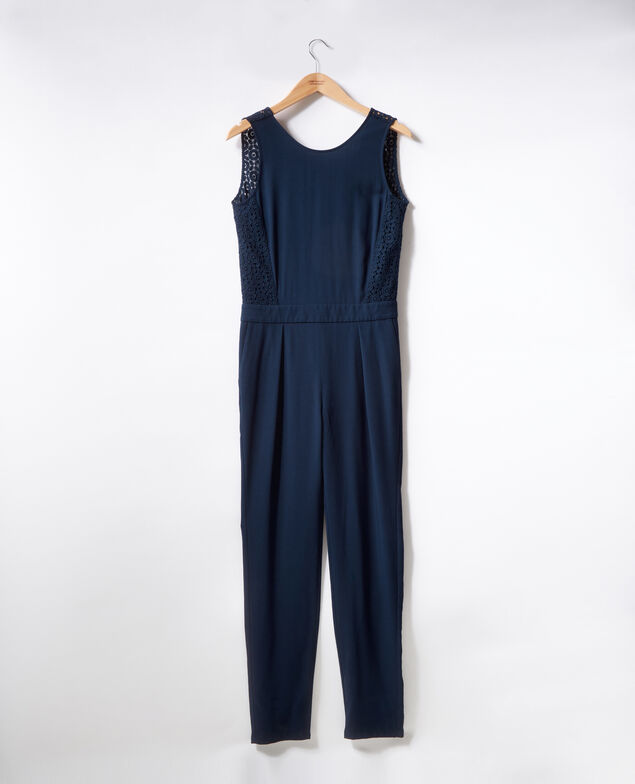 Jumpsuit with lace back Navy