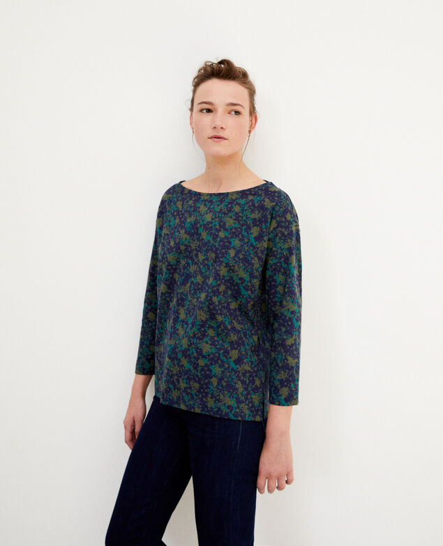Boatneck t-shirt Green