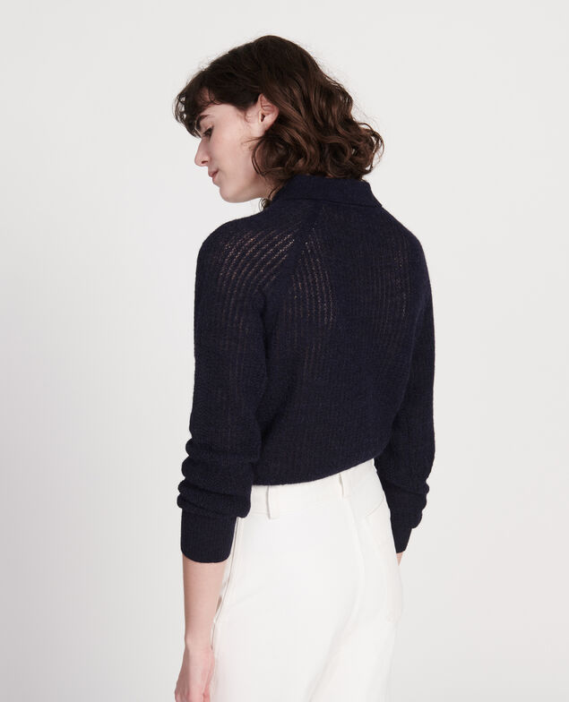 Alpaca blend jumper Maritime blue