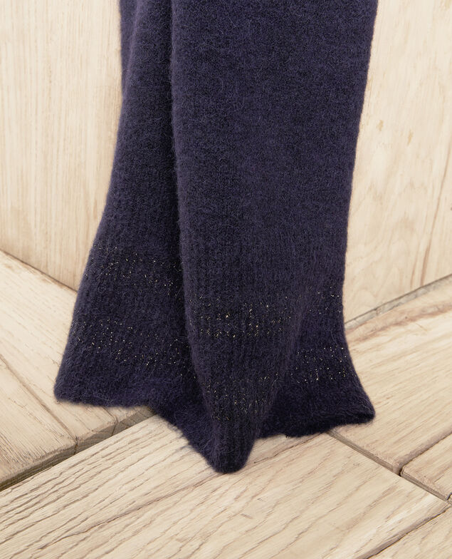  Scarf with lurex detail  Dark navy