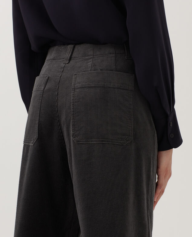 Corduroy trousers U070 gray