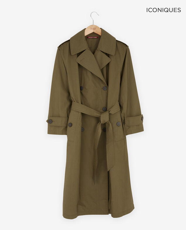 Loose fit Trench coat Dark kaki