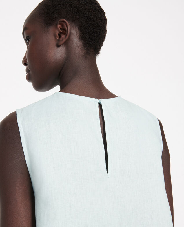 100% linen dress Blue haze