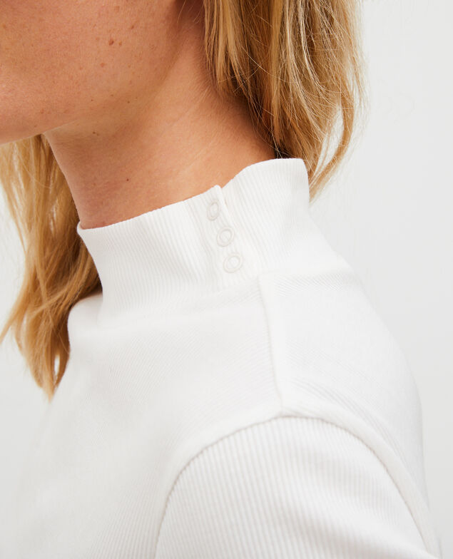 Long-sleeve stretch cotton jumper Jet stream