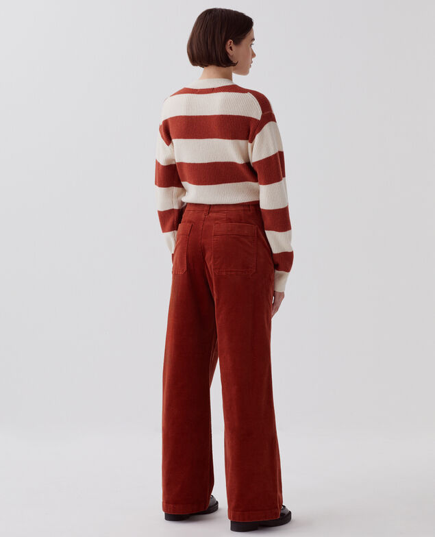 Corduroy trousers U270 orange