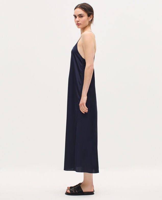 Silky maxi slip dress H695 night sky