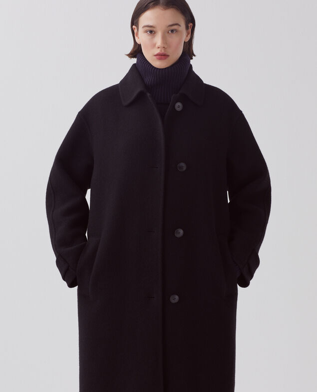 Long coat H091 black beauty