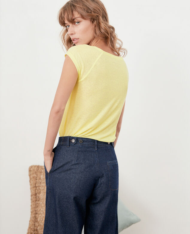 Iridescent T-shirt with linen Lemonade
