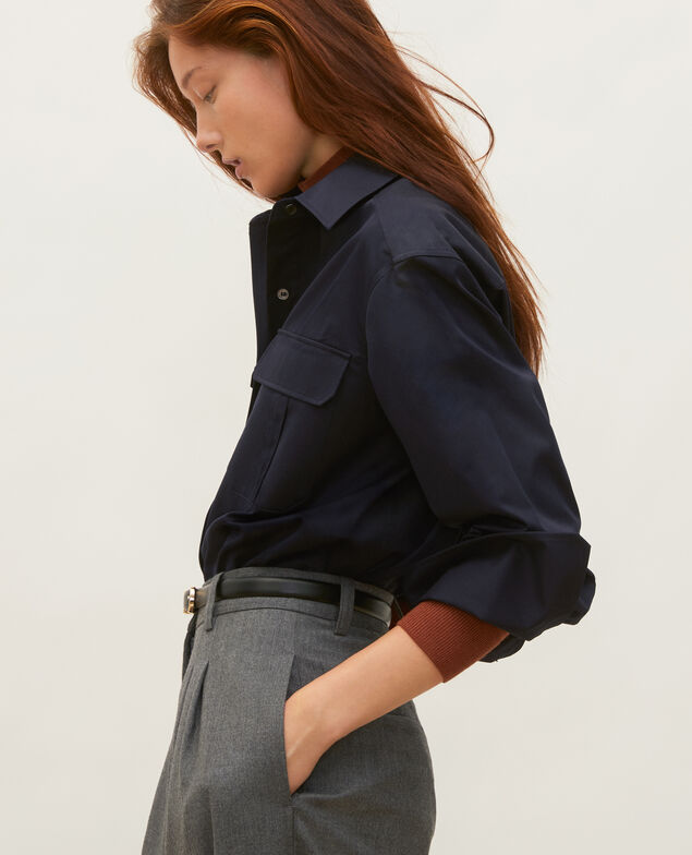 Oversize cotton men's shirt Night sky