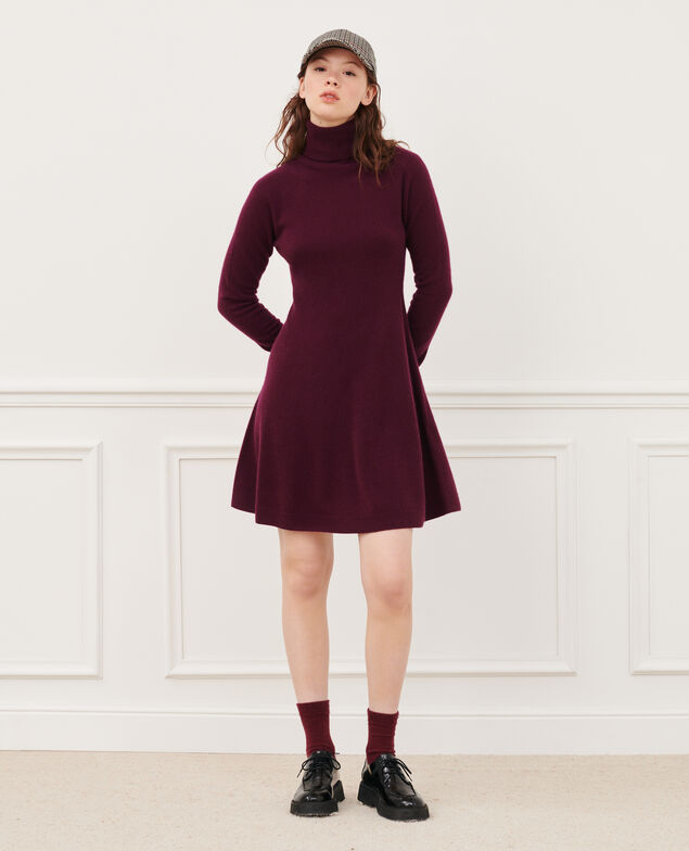 3D cashmere dress 8854 18 wine