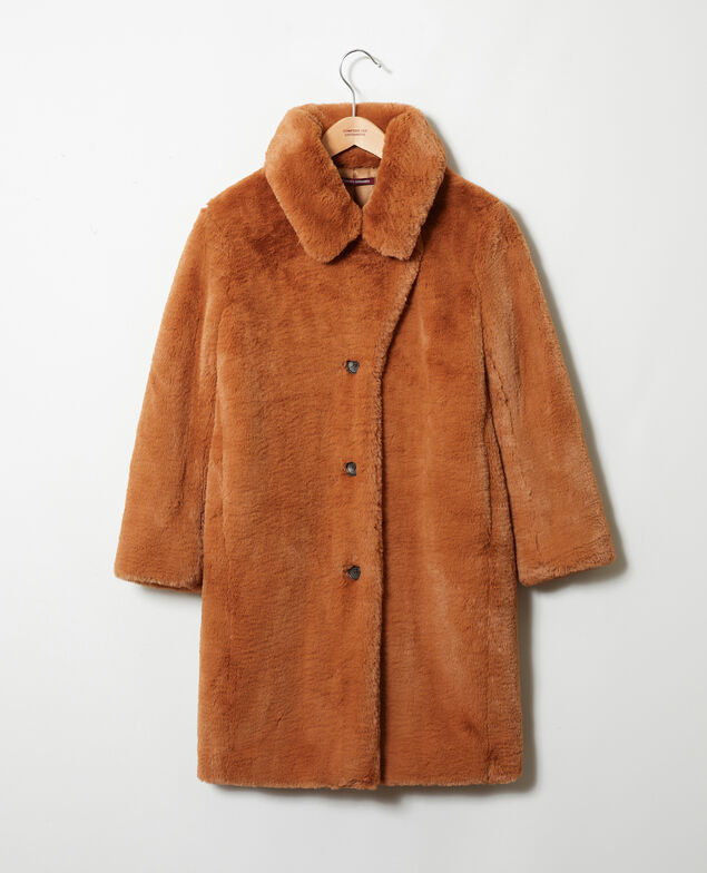Synthetic fur coat Lion
