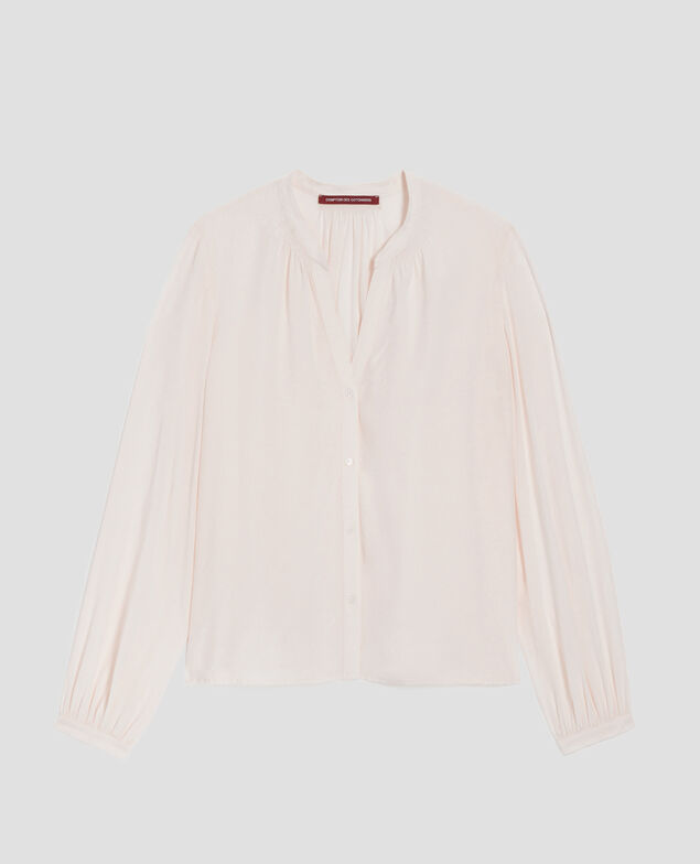 Silky long-sleeve shirt J300 natural