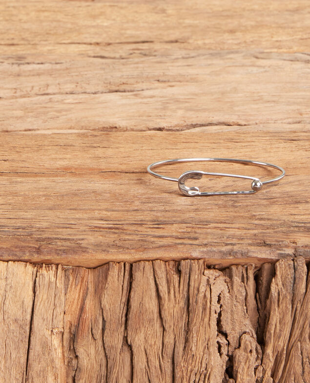 Safety pin bracelet Silver