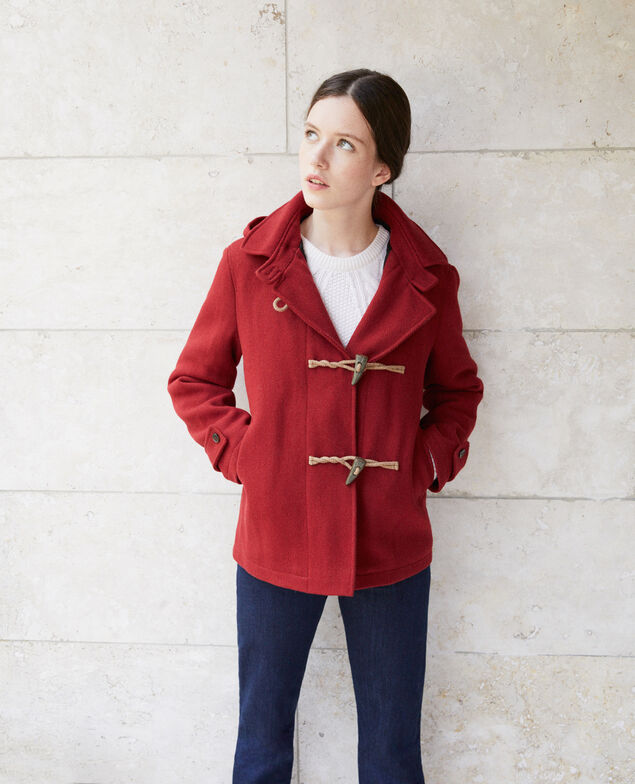 Short duffle coat Red