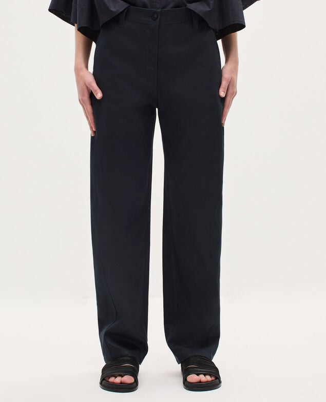 Barrel leg trousers K080 vulcan gray