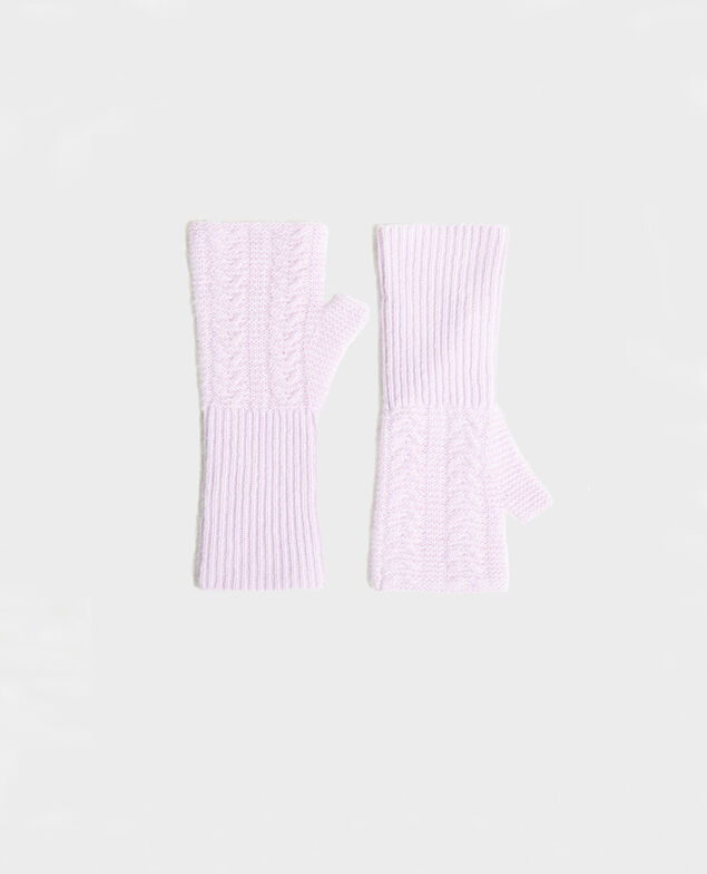 Cashmere mittens Pastel lilac