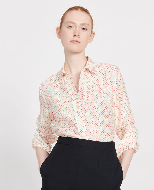 Silk polka dot shirt Memphis buttercream