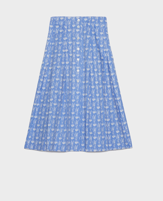 Cotton skirt Moyen lavande persian jewel